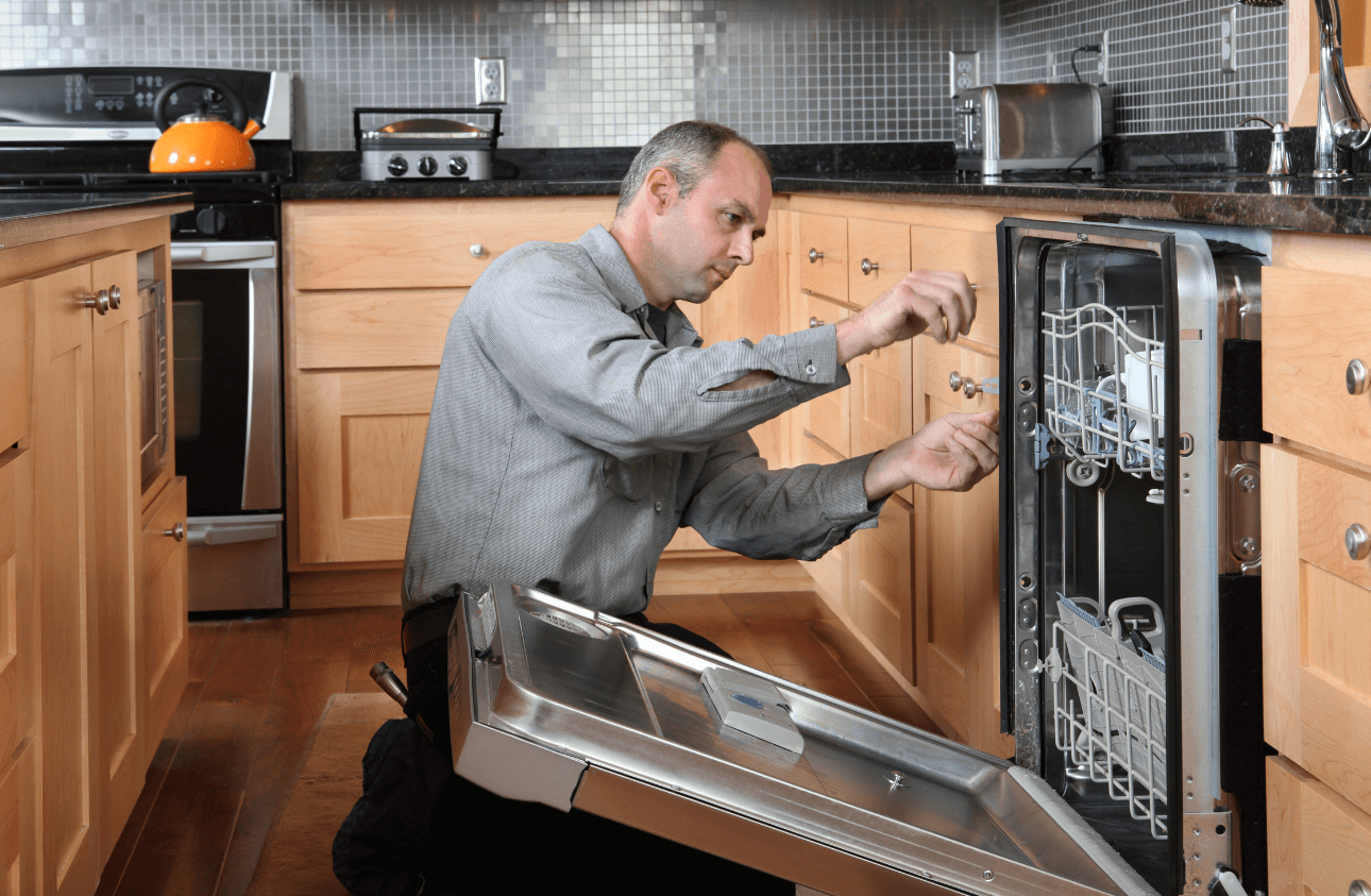 Smart dishwasher installation Dubai apartment