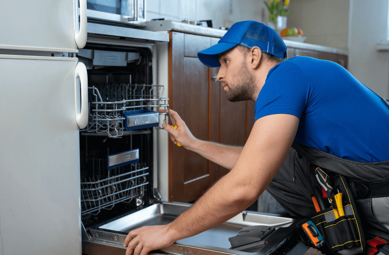 Built-in dishwasher installation Dubai apartment